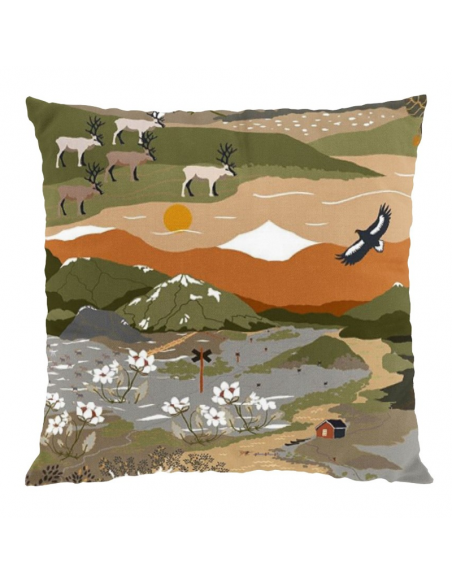 Gardintyg Fjällvandring Grön/Beige