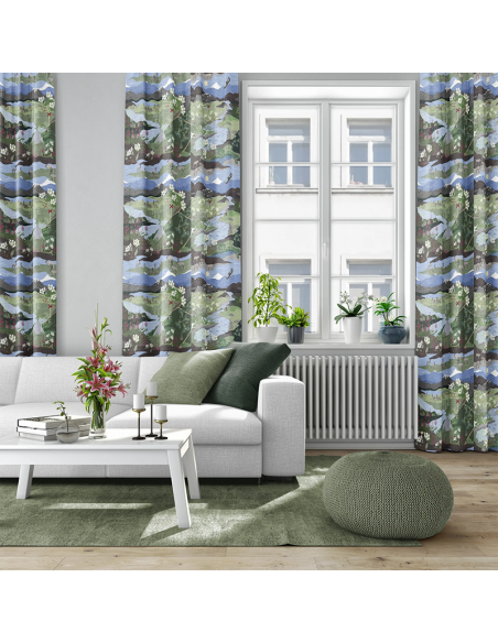 Gardintyg Fjällvandring Grön/Blå