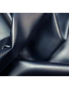 Konstläder Metallic Mörkblå