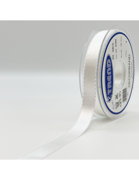 Dekorband Iridescent Vit