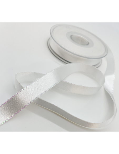 Dekorband Iridescent Vit