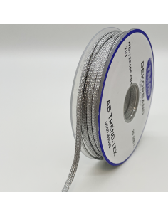 Flätad Snodd Metallic Silver