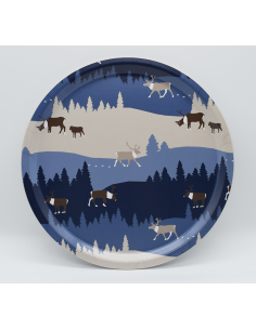 Renland Blå Rund Bricka 31cm