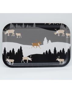 Renland Svart Bricka 33*21cm