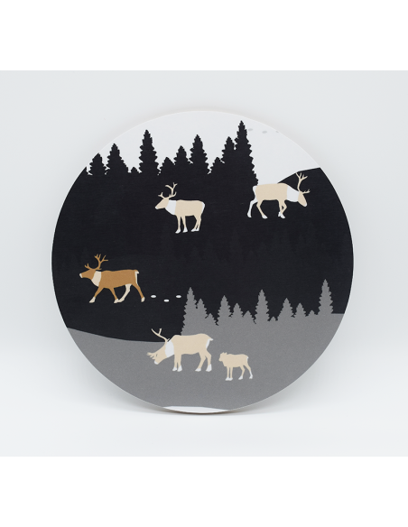 Renland Svart Grytunderlägg 21cm