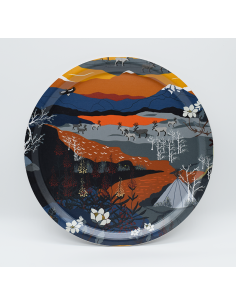 Fjällvandring Orange Rund...