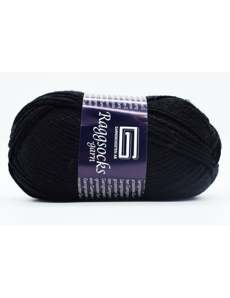 Raggsocksgarn Svart 45