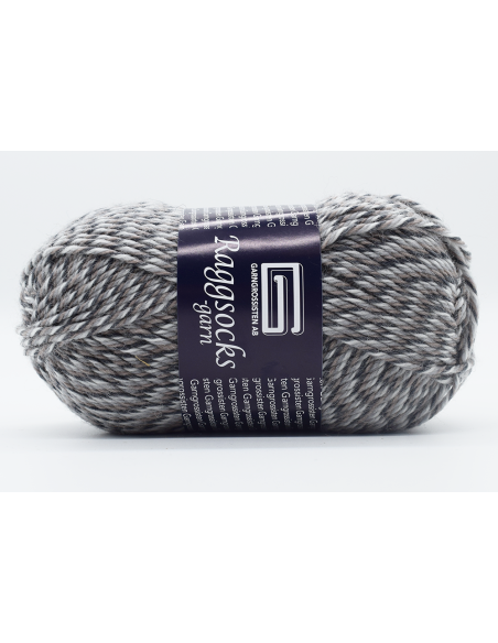 Raggsocksgarn Beige/Grå/Vit 155