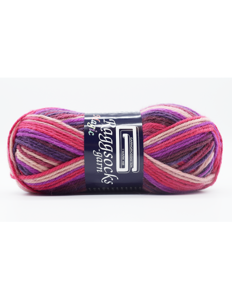 Raggsocksgarn Magic Cerise/Lila 539