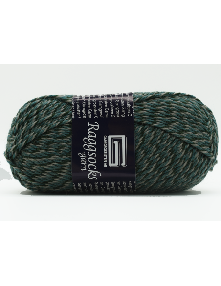 Raggsocksgarn Grön/Grå 186