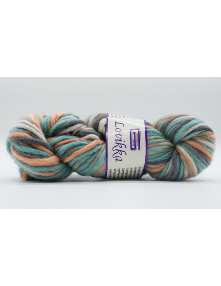 Lovikka Print Turkos/Vit/Orange 119