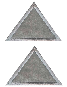 Tygmärke 10280 Triangel Reflex