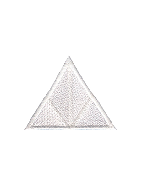 Tygmärke 10216 Triangel Vit