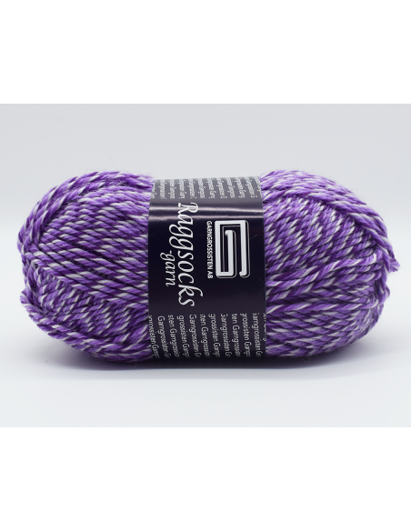 Raggsocksgarn Lila/Vit 192