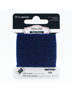 Stoppgarn Ull/Akryl Mörkblå...