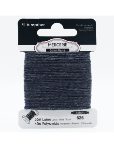 Stoppgarn Ull/Akryl Mörkgrå...