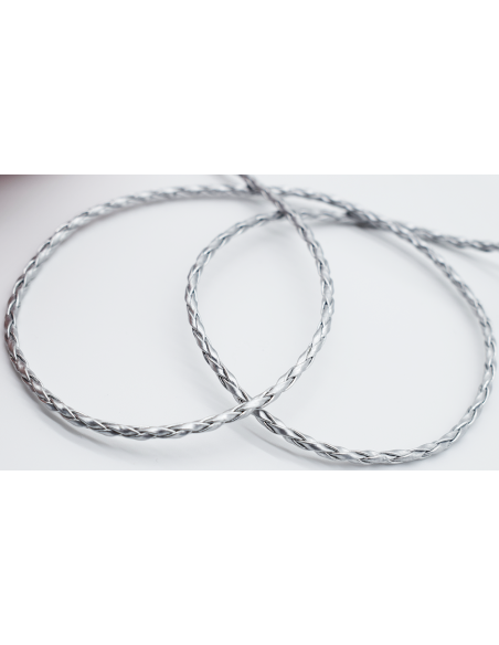 Flätad Snodd "Skai" Silver