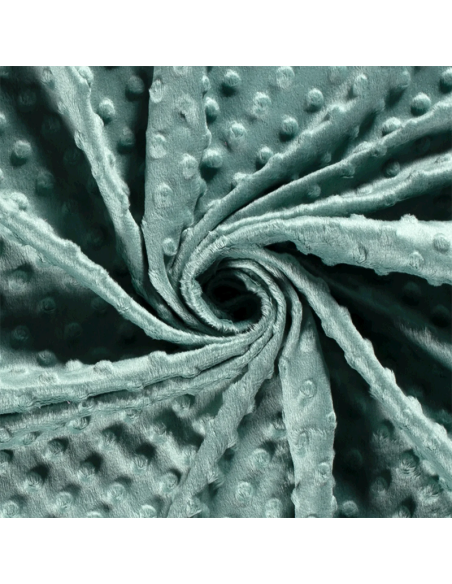 Minky Dots Dark Mint 22