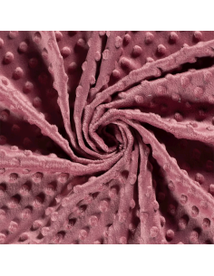 Minky Dots Gammelrosa 13