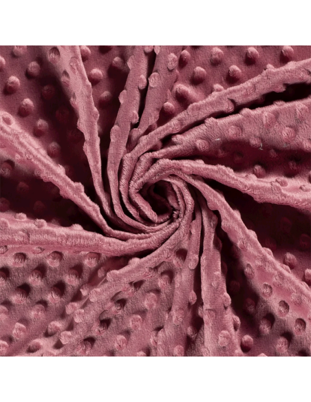 Minky Dots Gammelrosa 13